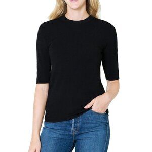 Vince Classic Black Long Sleeve Top
